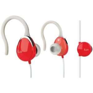  ILUV I203RED LIGHTWEIGHT EARPHONES FOR IPOD (RED 