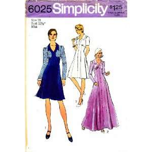  Vintage Sewing Pattern Fauxlero High Waist Dress Size 10 Bust 32 1/2