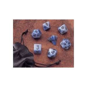  Dwarven Stones Blue Jasper 12mm 7 Piece Dice Set Toys 