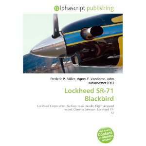  Lockheed SR 71 Blackbird (9786133911161) Books