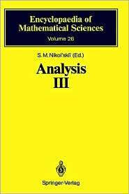 Analysis III Spaces of Differentiable Functions, (3540518665), Sergei 