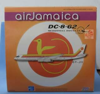 Aviation200 Air Jamaica Airlines DC 8 1200 Metal Plane Aircraft Model 