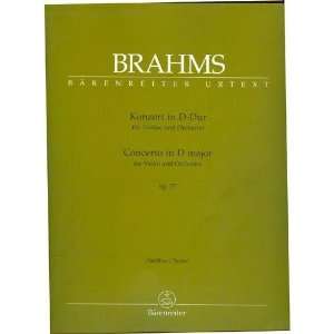  Brahms Johannes Violin Concerto D Major Parts and Score 