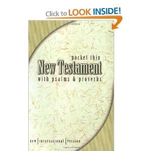  NIV Pocket Thin New Testament With Psalms & Proverbs 