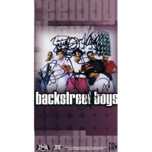  Backstreet Boys autographed VHS video box cover 