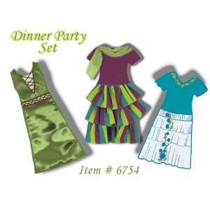  Dinner Party Press n Dress Wardrobe Set Toys & Games
