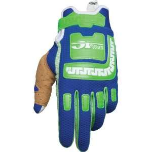  JT Racing USA Life Line Green/Blue Medium Gloves 