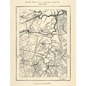  1882 Relief Line block Map England Epworth Gainsborough 