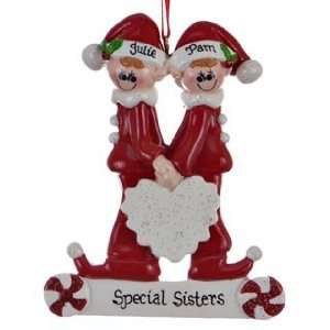  Personalized Close Sisters or Friends Christmas Ornament 
