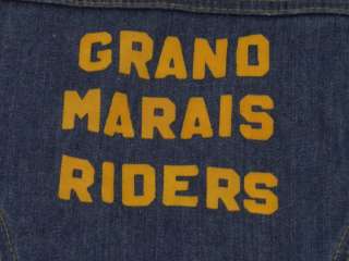 Vintage Wrangler No Fault Denim Grand Marais Riders Patch Cowboy 