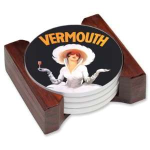  Vermouth Martini Ceramic Drink Coaster Set