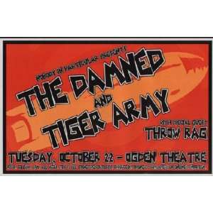  Damned Tiger Army Denver Original Concert Poster punk 