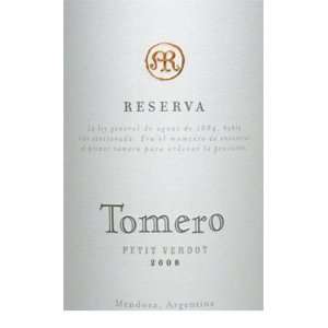  2008 Vistalba Petit Verdot Mendoza Tomero Reserva 750ml 