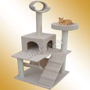  60 Beige Cat Tree House 862 Condo Scratcher Furniture 