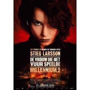 The Girl Who Played with Fire Poster Dutch 27x40 Noomi Rapace Michael 