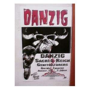   Danzig Handbill Poster Denver different Sacred Reich 