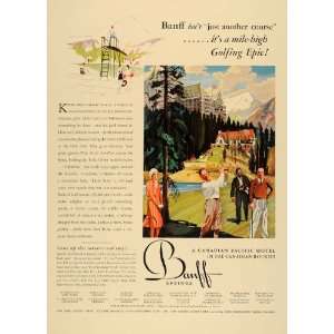  1931 Ad Canadian Pacific Banff Spring Hotel Mark Triton 