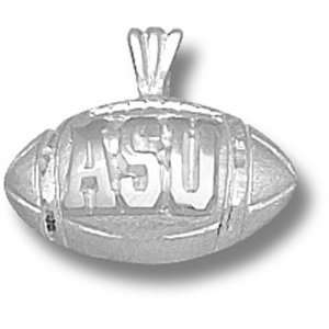   Appalachian State Mountaineers ASU Football Pendant (Silver): Sports