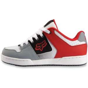  Fox Racing White/Red Quadrant Shoes