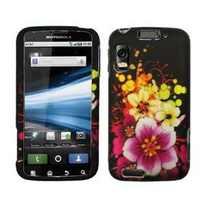   ATRIX mb860 CASE AT&T BLACK PURPLE FLOWER Cell Phones & Accessories