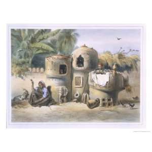  Peasant Dwellings in Upper Egypt, from The Valley of the Nile 