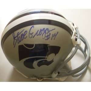  Steve Grogan Kansas State Wildcats Mini Helmet: Sports 