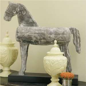  Large Folk Art Primitive Horse Statue: Home & Kitchen