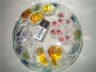   by Mikasa Crystal Glass Salad Plates Vegetable Fruit Round 7  