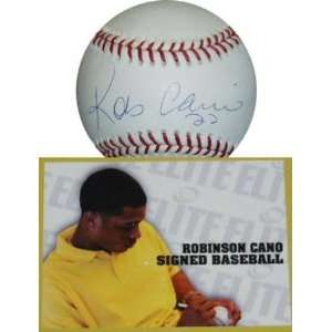  Robinson Cano Autographed Baseball  Details: MLB Baseball 