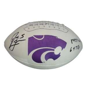 Signed Josh Freeman Ball   Kansas State Wildcats Logo   Autographed 