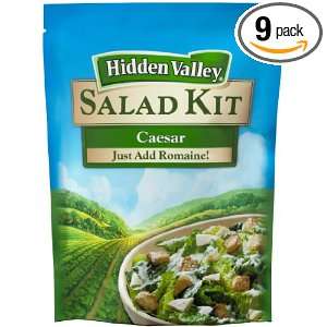 Hidden Valley Salad Kit Caesar, 2.5 Ounce (Pack of 9)  