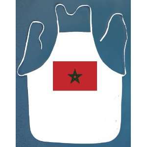  Morocco Moroccan Flag BBQ Barbeque Apron with 2 Pockets 