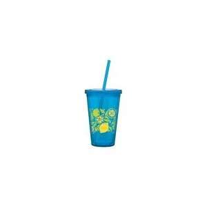  Reusable Spirit Double Walled Tumbler Cup with Straw