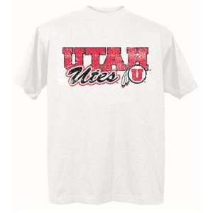 Utah Utes NCAA White Short Sleeve T Shirt Small Sports 