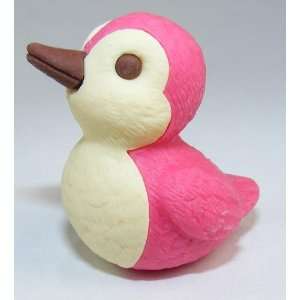  Duck Water Bird Japanese Erasers. 2 Pack. Pink Baby