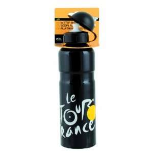  Tour de France Alloy Water Bottle (Black): Sports 