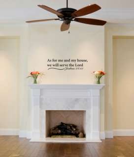 As for me and my house Joshua Vinyl Wall Art Word Art  