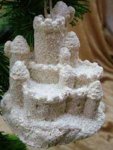 New Beach Fairy Tale Sand Castle Christmas Ornament B  