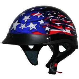  DOT Outlaw Wing America Half Motorcycle Helmet Sz XL 