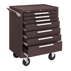 KENNEDY 7 Drawer Roller Cabinet   MODEL #: 277X Color: Brown 27 x 18 