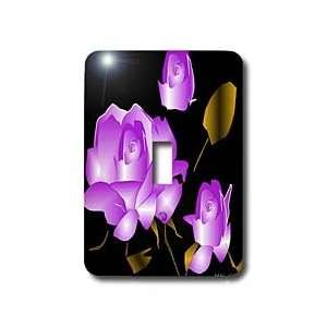  Yves Creations Roses   Lavender Brown Rose   Light Switch 
