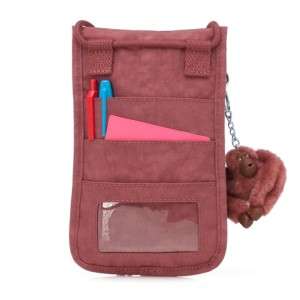KIPLING PRACT Multi Pocket Neck Pouch Crossbody Bag Khaki Earth  