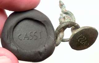 Authentic Ancient Roman CASSI Seal 200BC Artifact RARE  