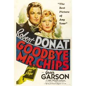  Goodbye Mr. Chips (1939) 27 x 40 Movie Poster Style B 