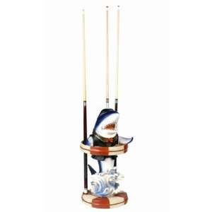  Shark  Blue  Pool Cue Holder: Sports & Outdoors