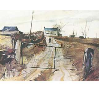 CHESTER COUNTY FARM by Andrew Wyeth 10 X 14  