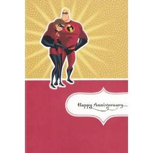 Greeting Cards   Anniversary Incredibles Happy Anniversary to an 
