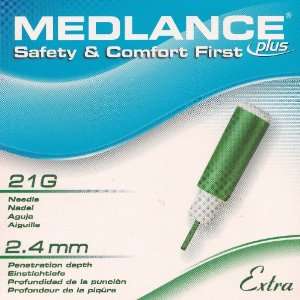  MEDLANCE Plus Extra Lancet (21 G, 2.4 mm) Health 