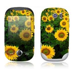 Samsung Corby Pro Decal Skin Sticker   Sun Flowers