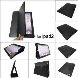  iPad 2 Folio Leather Case Cover and Flip Stand For Apple iPad 2 